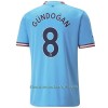 Camiseta de fútbol Manchester City Gundogan 8 Primera Equipación 2022-23 - Hombre